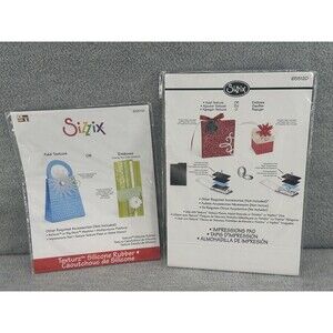 SIZZIX Silicone Rubber Mat 655121 & Sizzix Texturz Impressions Pad 655120
